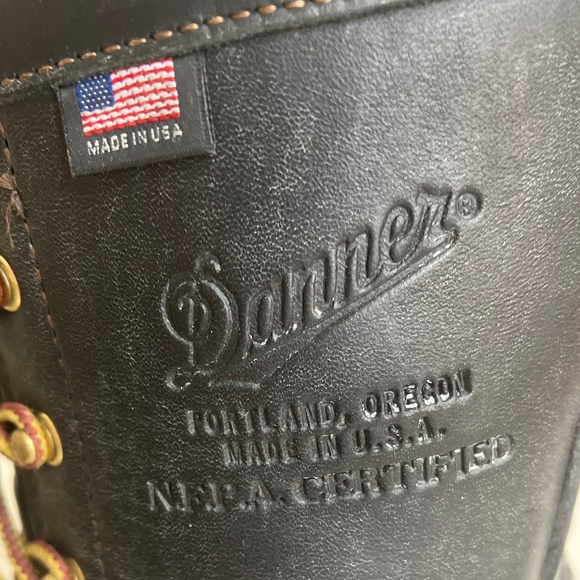 DANNER FLASHPOINT II Mens Black Boots Style 18100 12 Width EE Firefighters USA - Picture 6 of 9